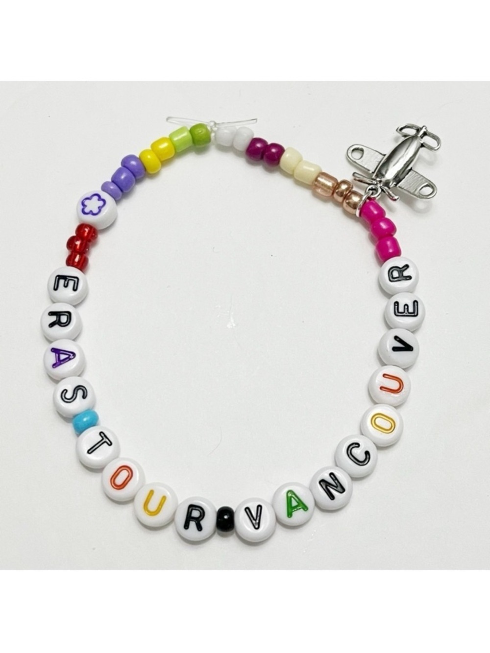 Taylor Swift Friendship Bracelet Eras Tour Vancouver with Charm